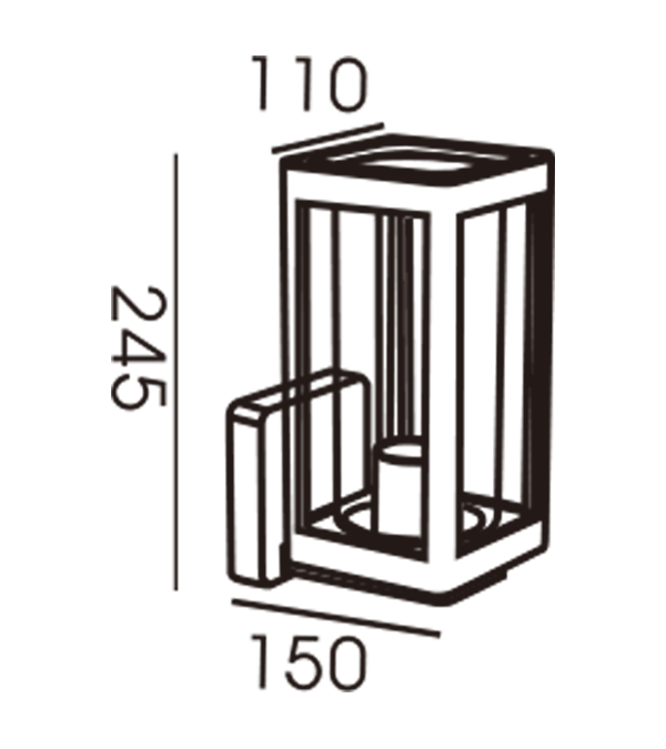 110 Preokrenuta zidna svjetiljka sa staklenim poklopcem HR60122 110 Preokrenuta zidna svjetiljka sa staklenim poklopcem HR60122