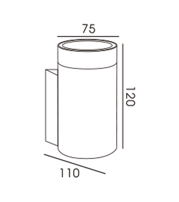 Jednosmjerna zidna svjetiljka od 60 aluminijskih cijevi (AK posebna baza) HR60253 Jednosmjerna zidna svjetiljka od 60 aluminijskih cijevi (AK posebna baza) HR60253