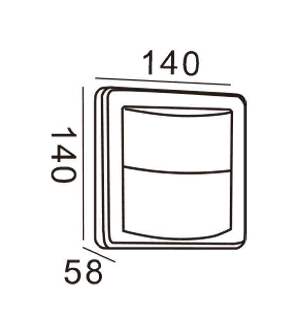 Zidna svjetiljka Apple-Rectangle HR20015 Zidna svjetiljka Apple-Rectangle HR20015