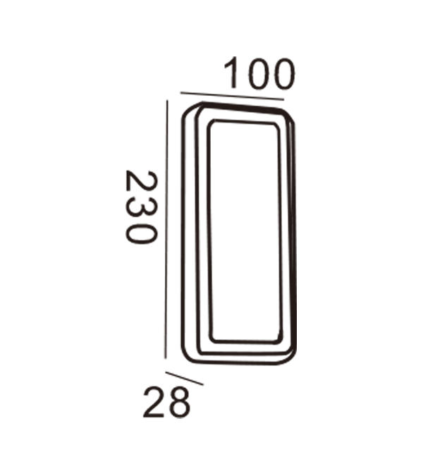 Zidna svjetiljka Apple-Rectangle HR20022 Zidna svjetiljka Apple-Rectangle HR20022