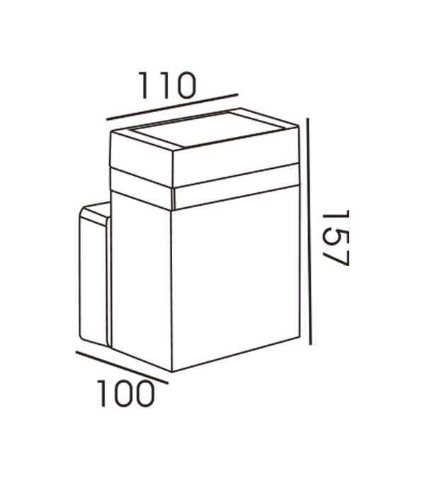 110 pravokutnih pruga, jedna glava, jedna stijenka HR60173 110 pravokutnih pruga, jedna glava, jedna stijenka HR60173