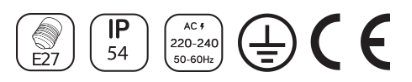 Četverostrano obrubljena zidna svjetiljka Rectangle HR60041