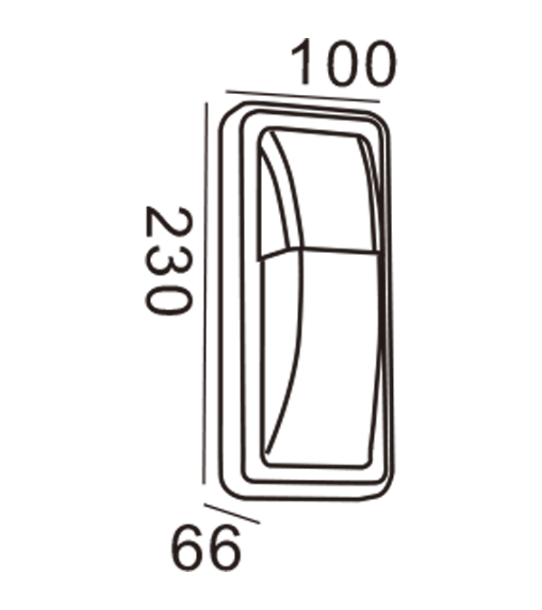 Zidna svjetiljka Apple-Rectangle HR20025 Zidna svjetiljka Apple-Rectangle HR20025