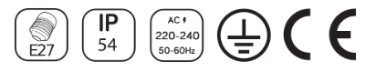 400 Punjiva bijela svjetiljka HR95014-500