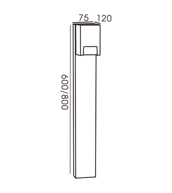 Jednosmjerno vrtno svjetlo tipa H HR60231-800 Jednosmjerno vrtno svjetlo tipa H HR60231-800