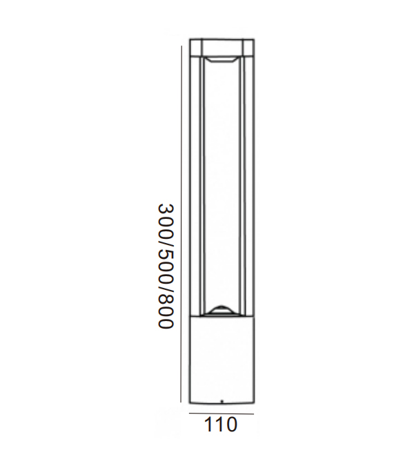 110 kvadratnih LED vrtnih svjetiljki HR60032-300-LED 110 kvadratnih LED vrtnih svjetiljki HR60032-300-LED