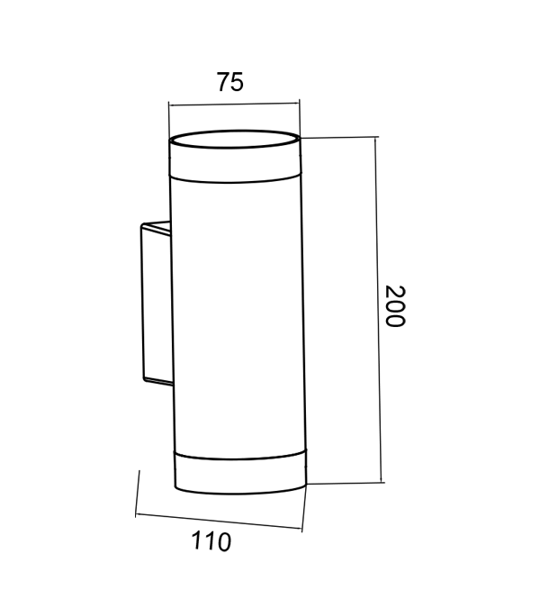 75LED crvena zidna svjetiljka HR60276-ZGB 75LED crvena zidna svjetiljka HR60276-ZGB