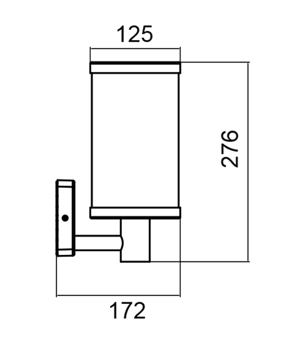 Staklena LED zidna svjetiljka s okomitim prugama HR60132 Staklena LED zidna svjetiljka s okomitim prugama HR60132
