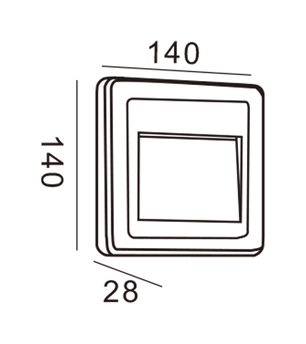 Zidna svjetiljka Apple-Rectangle HR20011 Zidna svjetiljka Apple-Rectangle HR20011