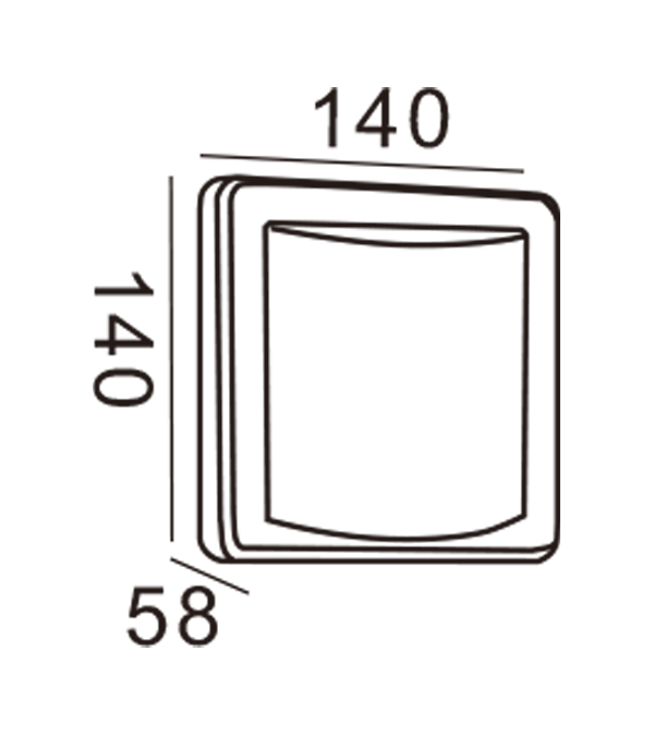 Zidna svjetiljka Apple-Rectangle HR20013 Zidna svjetiljka Apple-Rectangle HR20013